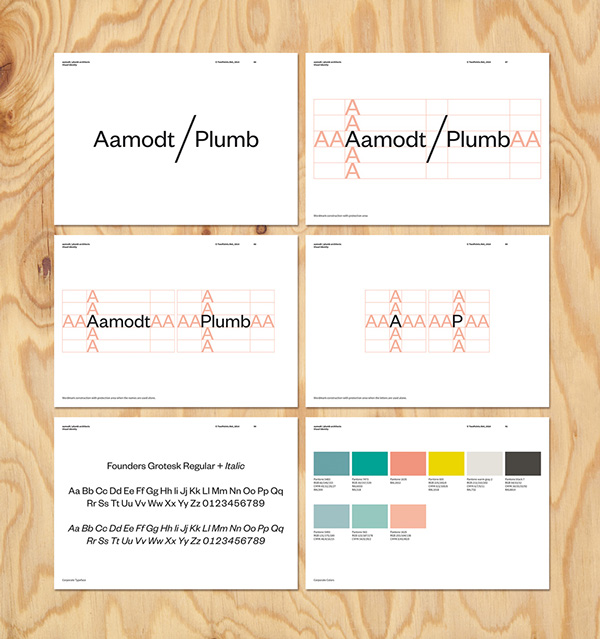 Identidad visual de Aamodt / Plumb Architects, por TwoPoints.Net