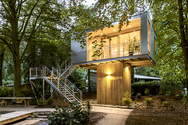 Urban Treehouse, casas árbol urbanas de Baumraum