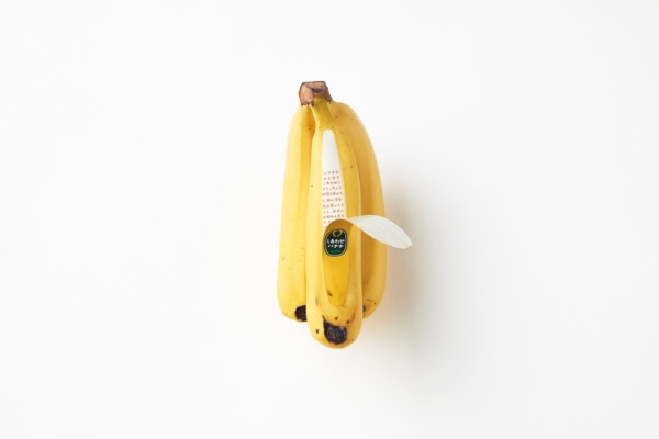 Nendo desarrolla el packaging de los plátanos ecológicos Shiawase Banana
