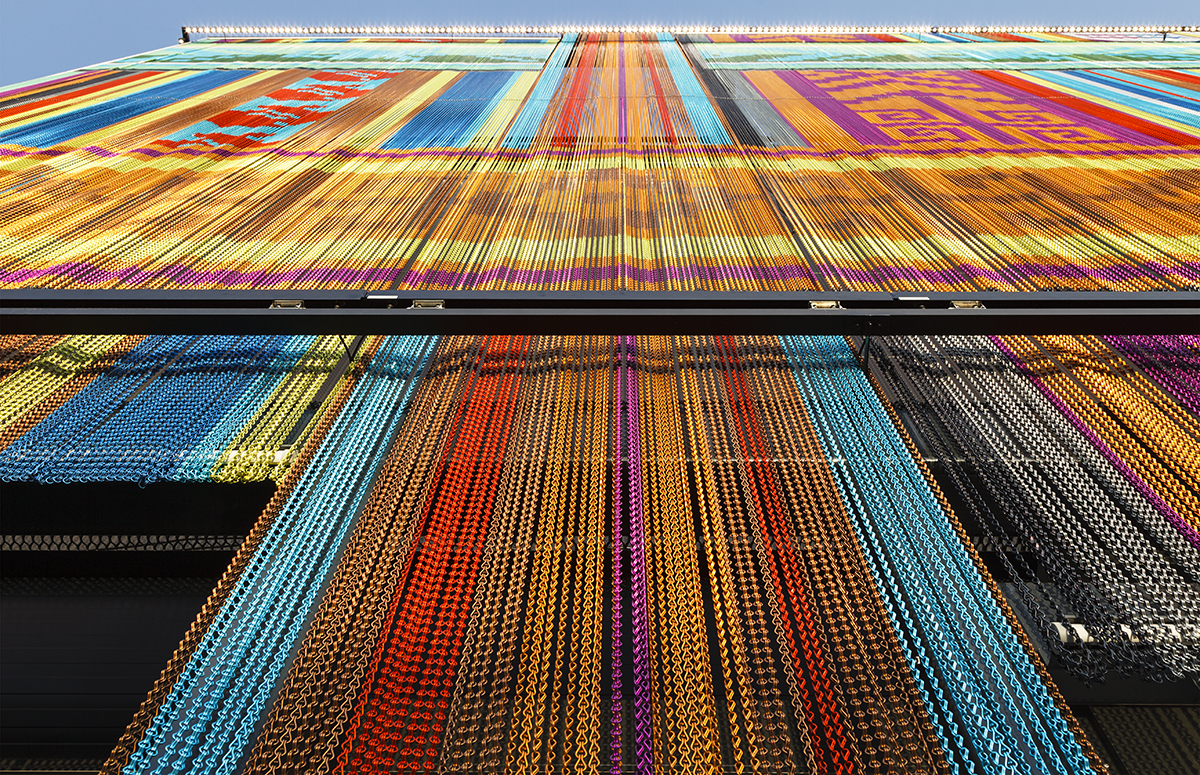 Cortinas de KriskaDECOR, Exposición Universal de Milán 2015. Fotografía ©Marcela Grassi