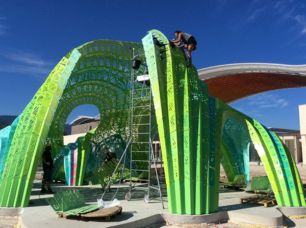 Pleated Inflation, Marc Fornes/Theverymany™, 2015.