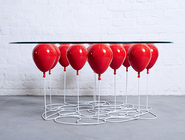 Up Balloon Tables, los globos de Duffy London