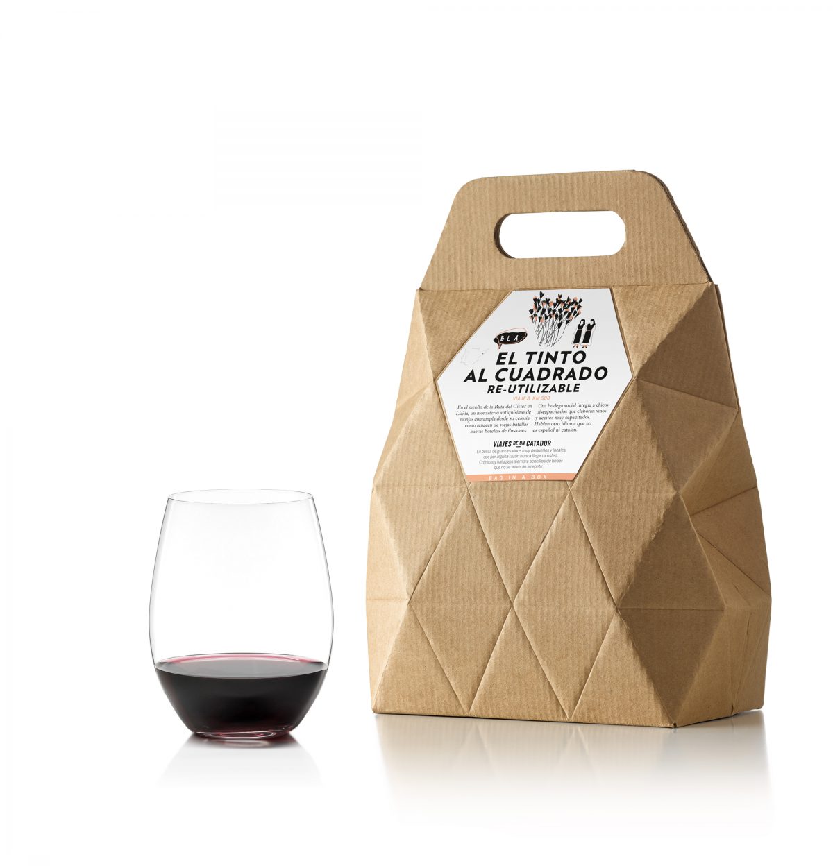 Packaging de Nutcreatives para El tinto al cuadrado