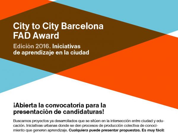City to city Barcelona FAD Award, 2016.