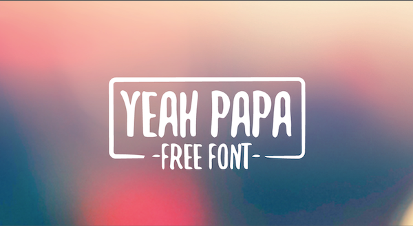 Yeah Papa, Rafa Miguel, 1001fonts, 2015.