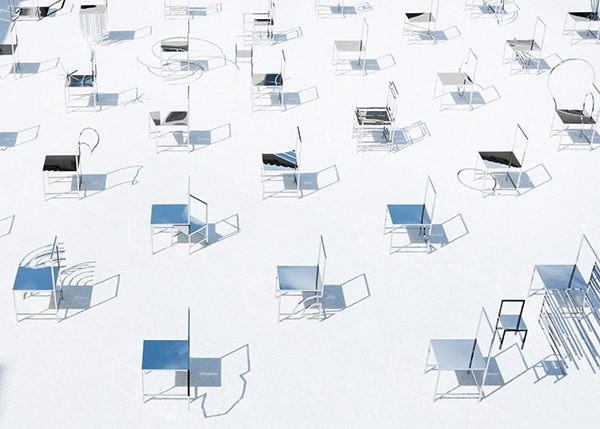 50 Manga Chairs, Facoltà Teologica dell'Italia Settentrionale, Milán. Nendo, 2016