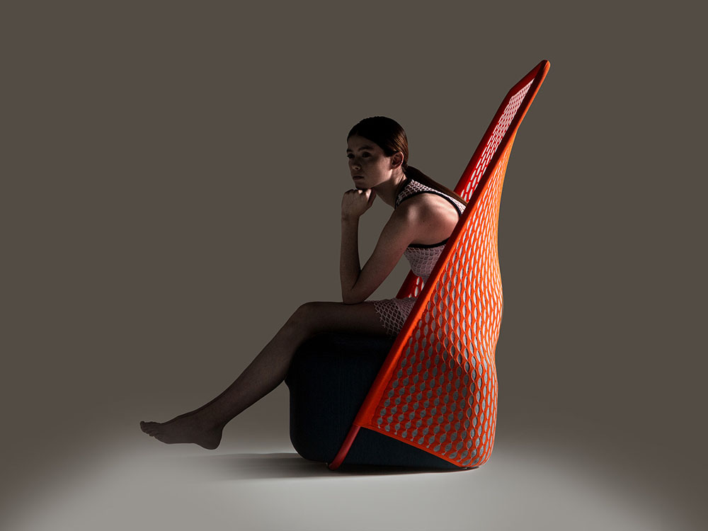 Cradle, impresión 3D. De Layer Design para Moroso