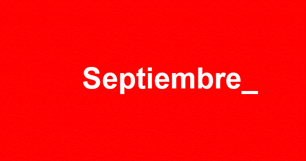 Agenda de septiembre, el diseño vuelve renovado