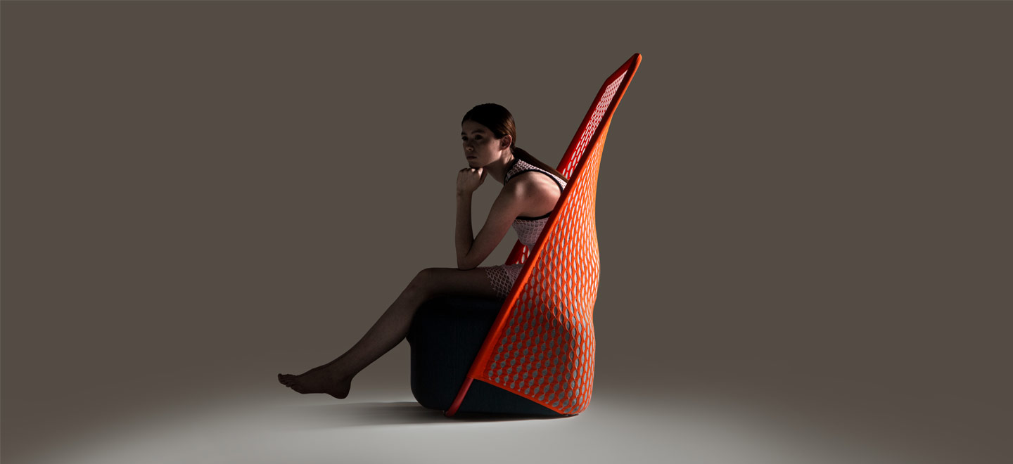 Cradle, impresión 3D. De Layer Design para Moroso