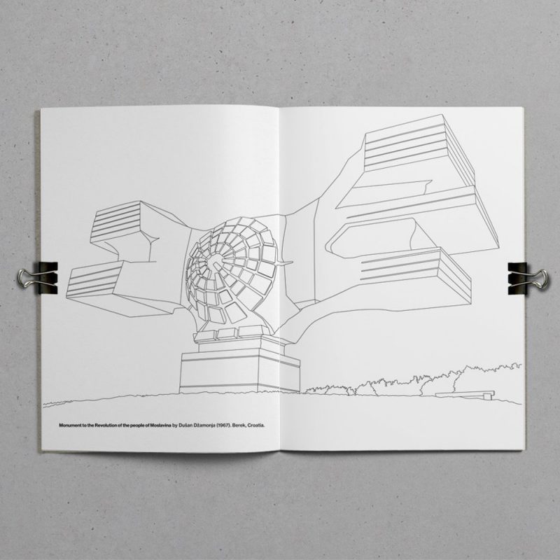 Brutalist Coloring Book, Marc Thomasset, 2016.