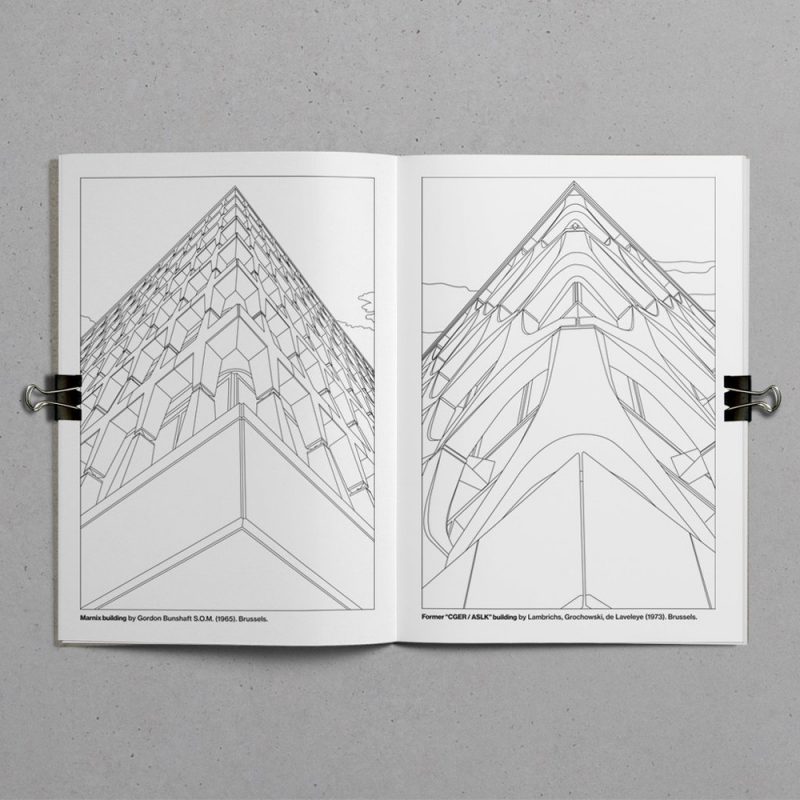 Brutalist Coloring Book, Marc Thomasset, 2016.