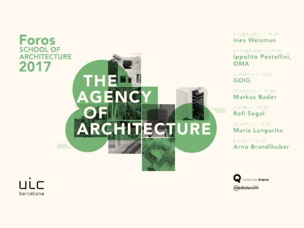 Nuevo ciclo de conferencias de la School of Architecture de UIC Barcelona