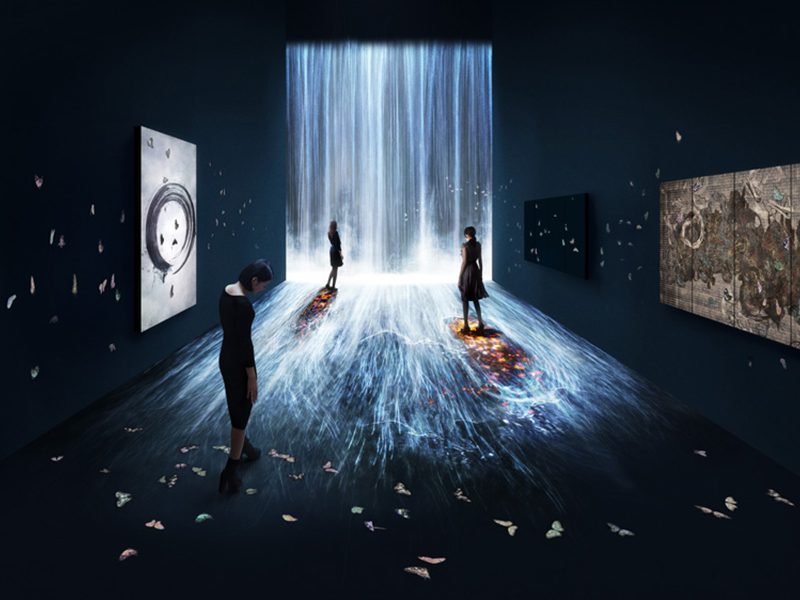 Universe of Water Particles, Transcending Boundaries (2017), TeamLab en Pace London