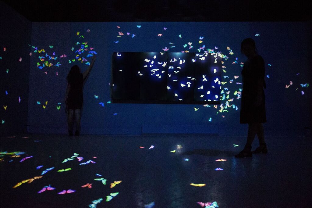  Flutter of Butterflies beyond Borders, TeamLab en Pace London