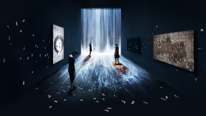 Universe of Water Particles, Transcending Boundaries (2017), TeamLab en Pace London