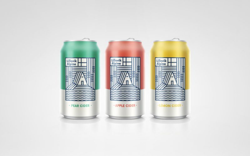 Alpine Lillevik, cartelería, packaging y logotipo de Makebardo