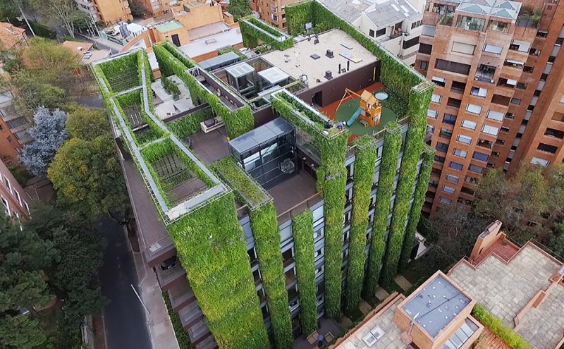 El jardín vertical más grande del mundo en Bogotá