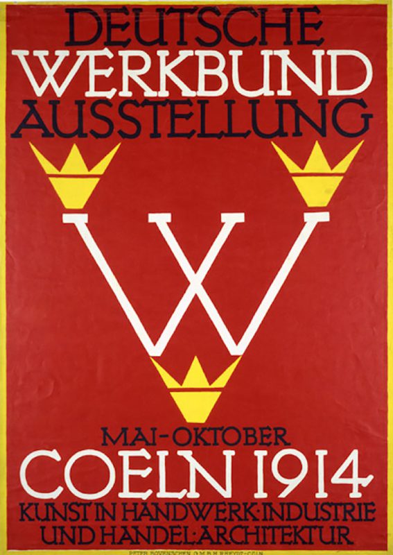 Deutscher Werkbund fundada en 1907, estaba representada por diseñadores arquitectos