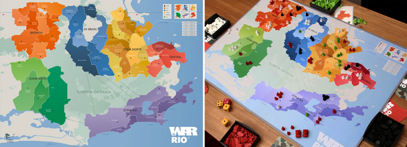 Los juegos de mesa de Fabio Lopez, Río de Janeiro como campo de batalla