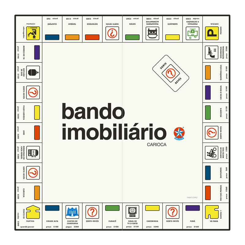 Los juegos de mesa de Fabio Lopez, Río de Janeiro como campo de batalla