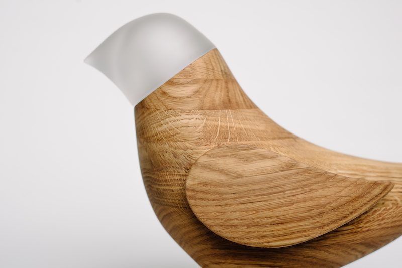 Marina's Birds, lamparas de madera de Fajno Design