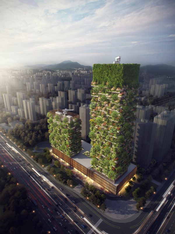 Nanjing Vertical Forest, el Bosque Vertical de Stefano Boeri Architetti en China