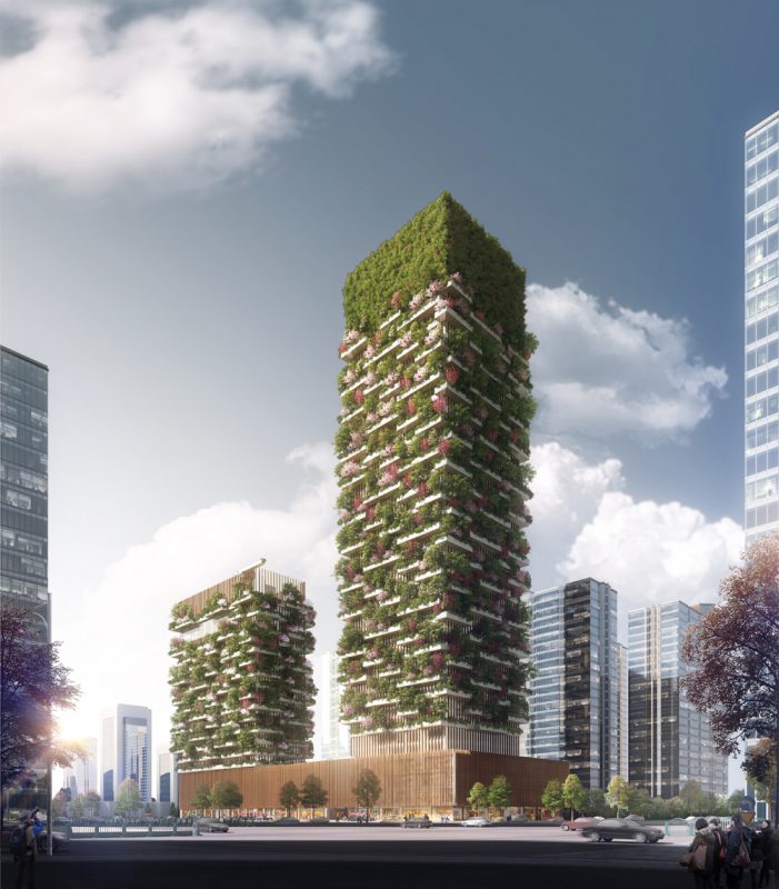 Nanjing Vertical Forest, el Bosque Vertical de Stefano Boeri Architetti en China