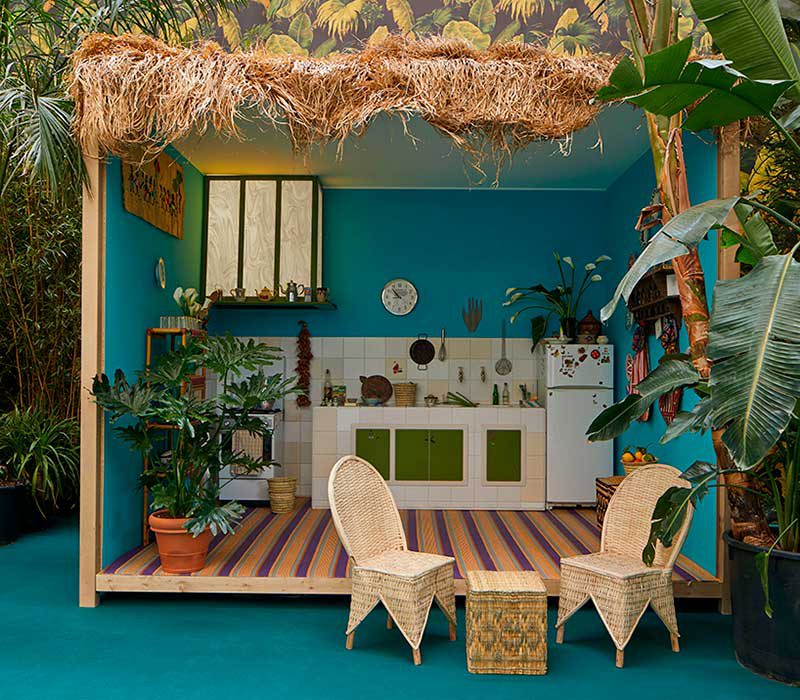 Corian Cabana Club, las cabañas de Corian en el Fuorisalone de Milán