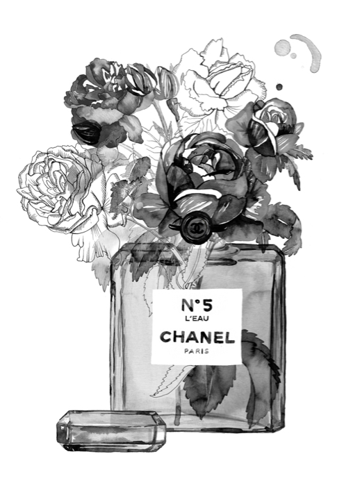 Chanel, ilustración, 2017