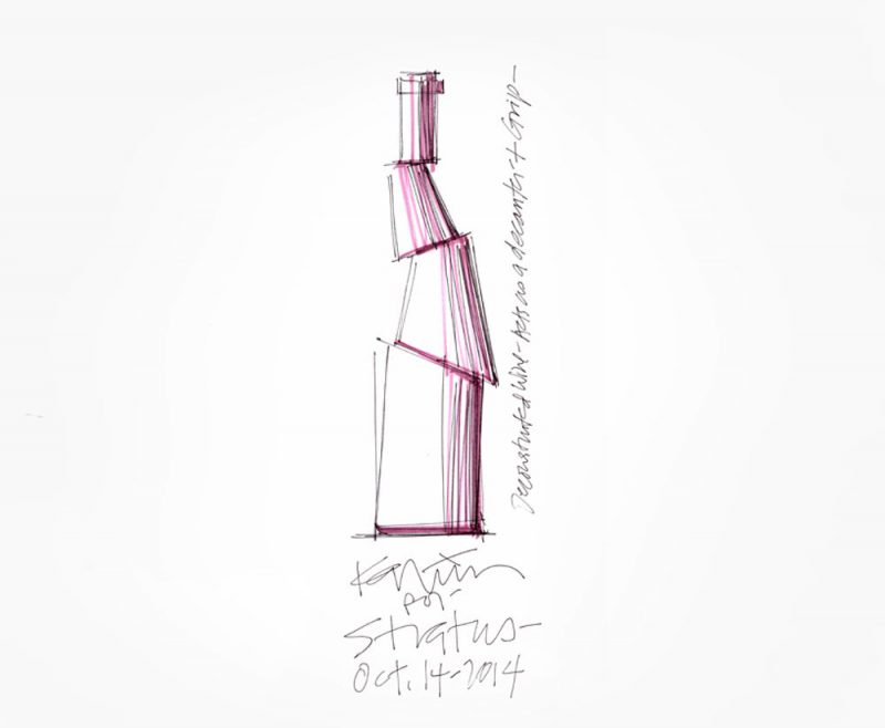 Decant, la botella de vino deconstruida de Karim Rashid