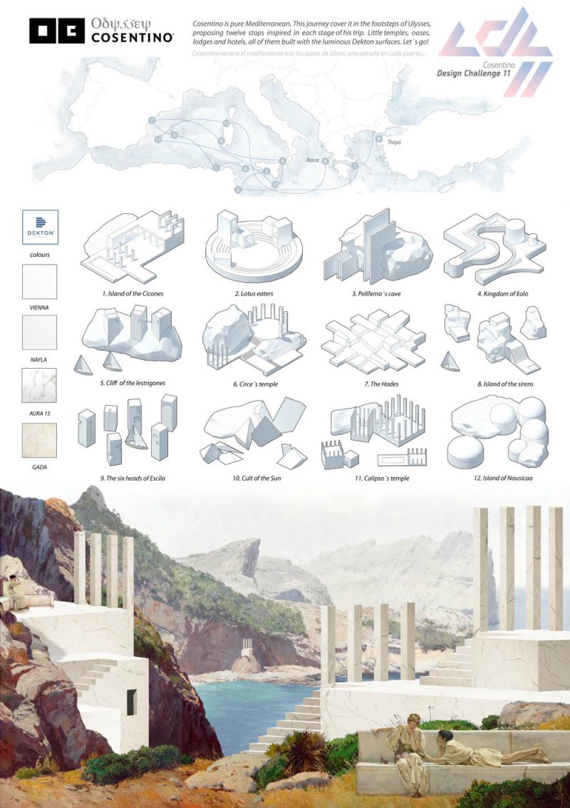 Ganadores del Cosentino Design Challenge 11. Categoría Arquitectura: ‘Odyssey’, Arturo Garrido (ETSAM, erasmus en la UPM Roma)