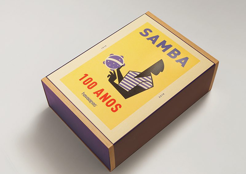 Gráfica y packaging: Johann Vernizzi y Havaianas homenajean la samba brasileña