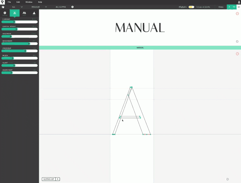 Prototypo, el primer software de creación de fuentes en tiempo real 