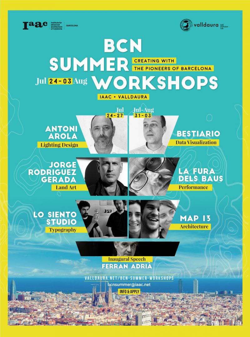 BCN Summer Workshops, primera edición de los talleres de verano del IAAC