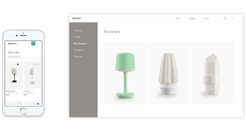 Gantri, una plataforma de diseño para crear y vender productos