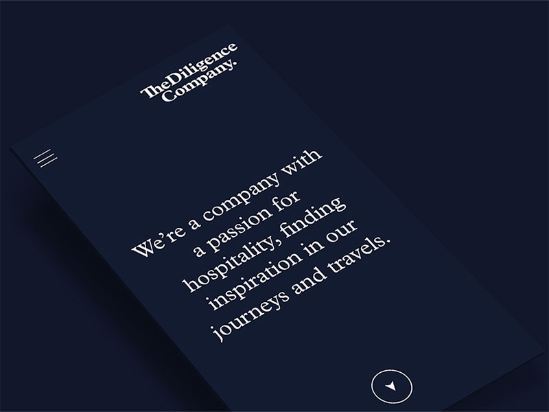 The Diligence Company, de Anagrama. Branding, UI Design, Development…