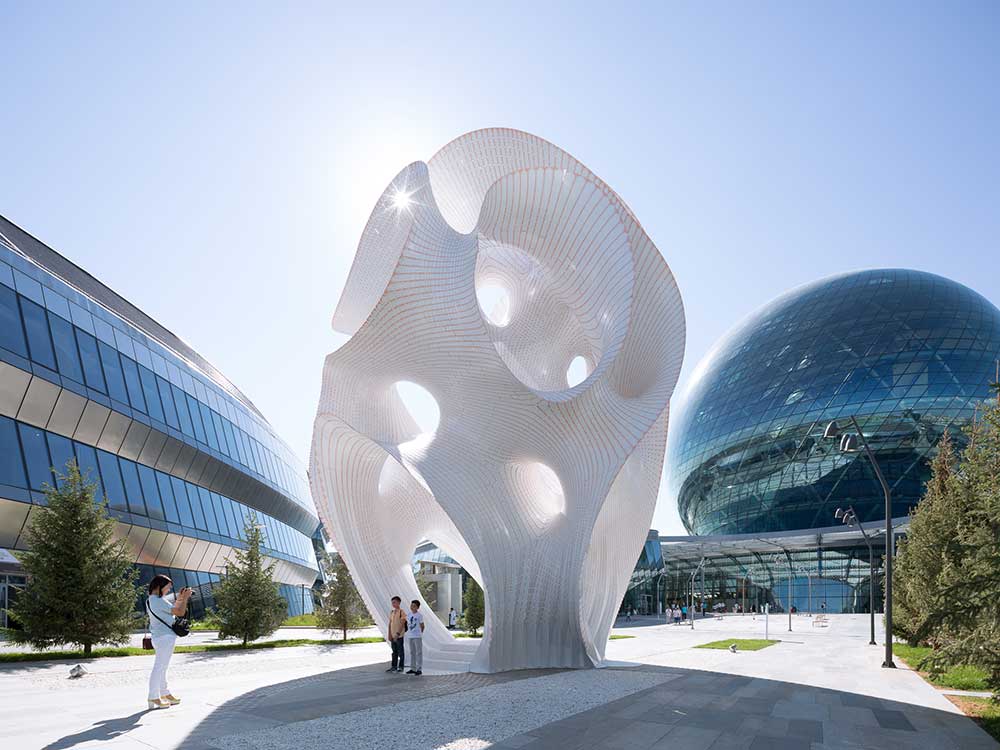 Minima|Maxima, pabellón del estudio Marc Fornes / Theverymany en Kazajstán