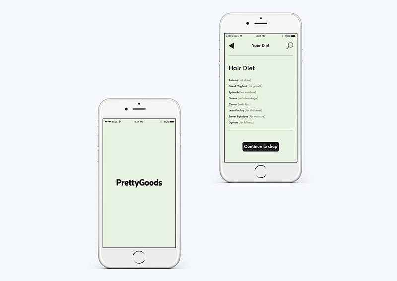 PrettyGoods, de Arnas Samuolis. Comercializar belleza a través de la nutrición