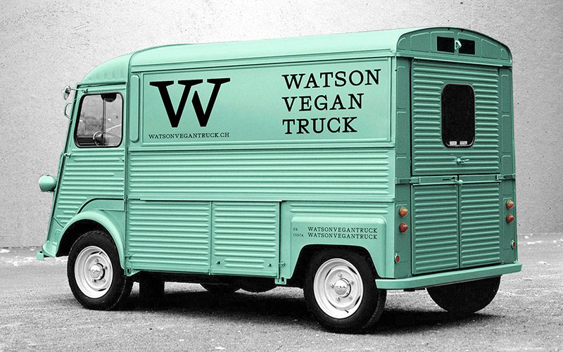 Watson Vegan Truck, identidad visual de Donovan Bernini