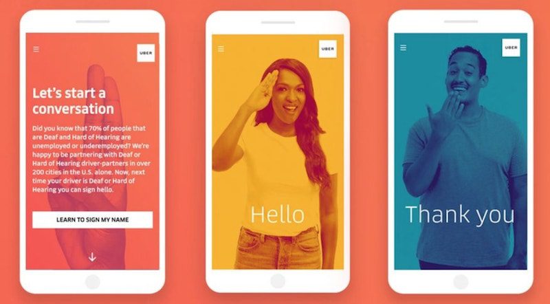 Uber lanza una web para aprender lenguaje de señas