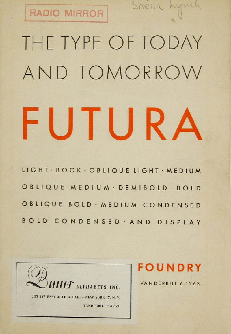 90 años de la tipografía Futura