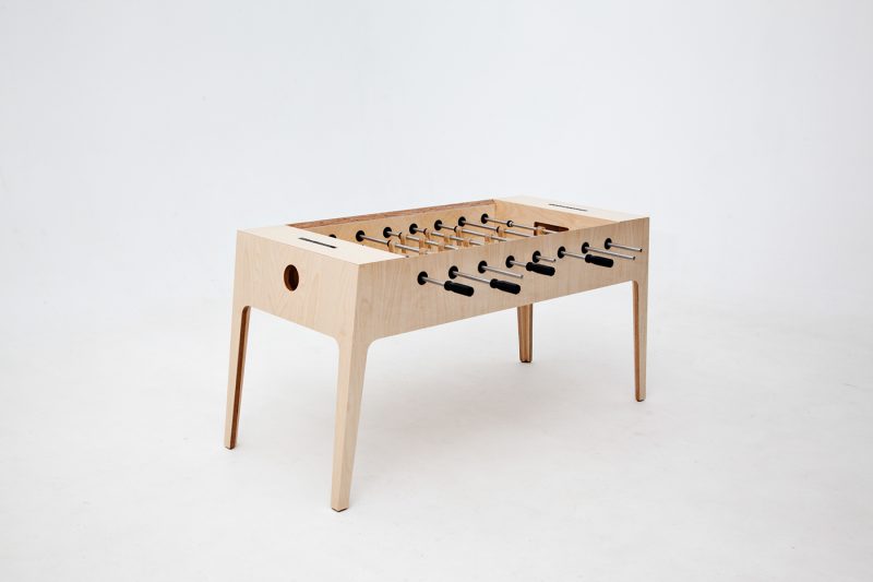 Plywood Foosball 2.0, Slava Balbek, 2017 © Volodymyr Khylynskyi