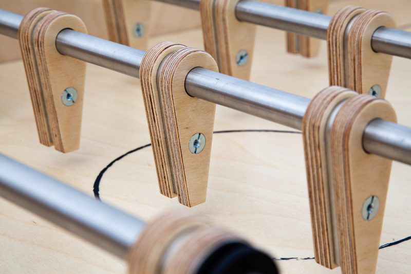 Plywood Foosball 2.0, Slava Balbek, 2017 © Volodymyr Khylynskyi