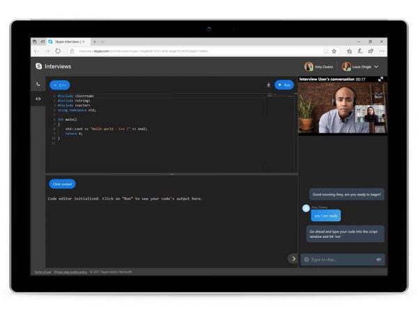 Skype lanza un editor de código en tiempo real para entrevistas técnicas