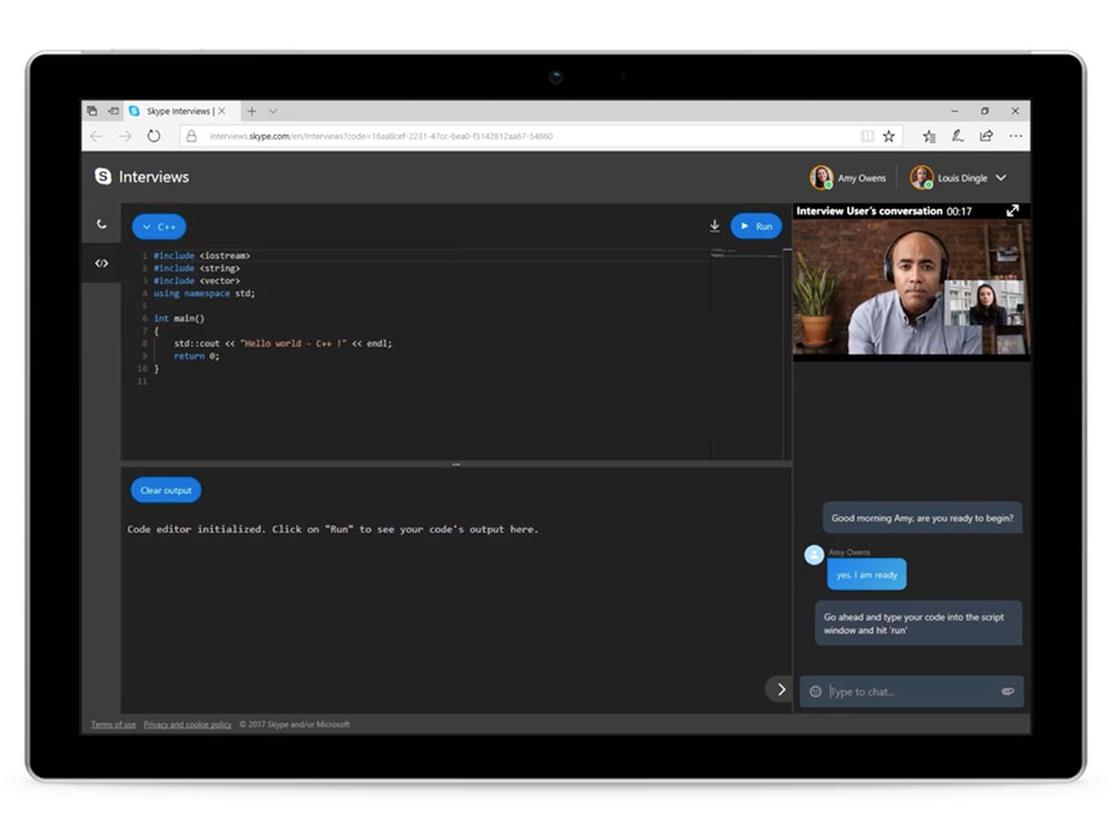 Skype lanza un editor de código en tiempo real para entrevistas técnicas