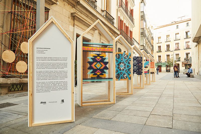 Instalaciones urbanas para celebrar el Madrid Design Festival