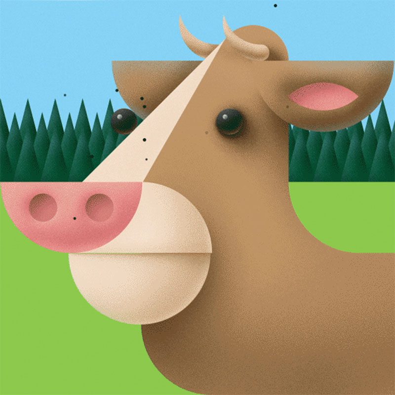 Animals, fauna ilustrada en el proyecto del estudio serbio Braca Burazeri