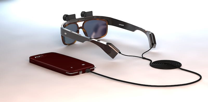 Eyesynth, gafas con diseño de Alegre Design para ver a través del oído