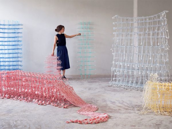 Standing Textile(s), tejidos 3-D diseñados por Fransje Gimbrère