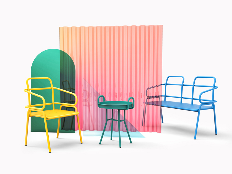 Miglena Collection, las sillas y mesas de café de Mustafa Başaran para Gliese Design
